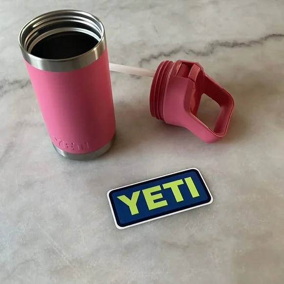YETI RAMBLER JR. 12 OZ KIDS WATER BOTTLE PINK - Picture 11 of 16